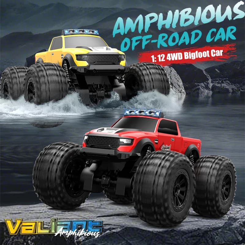 JJRC C8816 Auto telecomandata anfibia 4WD Fuoristrada Arrampicata Monster Truck con luce a LED Bigfoot a 4 ruote Buggy RC Auto Giocattoli