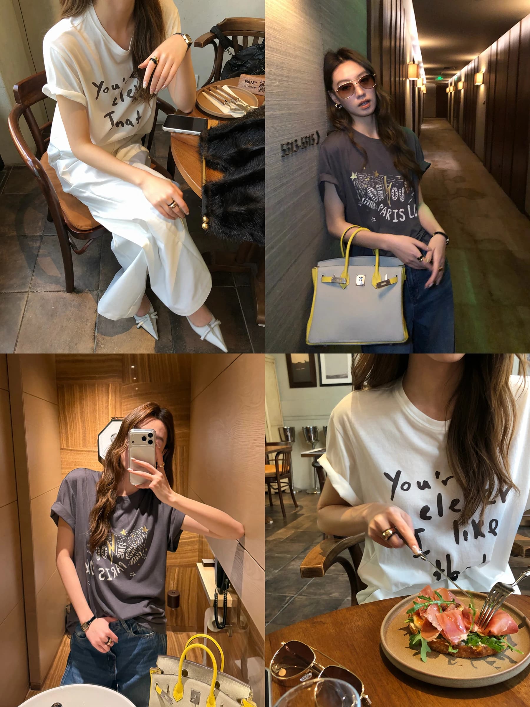 T-shirt da donna Gakee ufficiale con scollo rotondo stampato in cotone e lino, casual, estiva, traspirante, a maniche corte, alla moda, nuovo arrivo