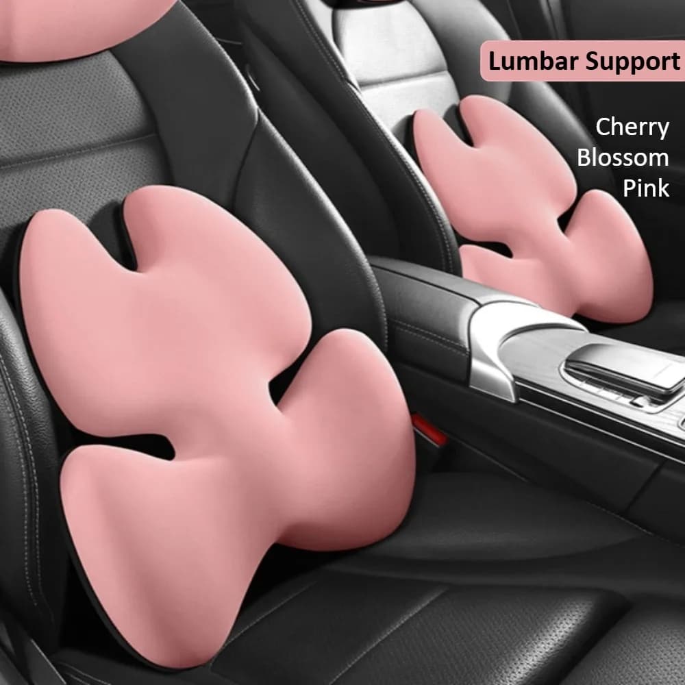 Cuscino Lombare per Auto Rimovibile e Traspirante a Forma di Fiore con Rimbalzo a Pressione, Universale per Auto, Ufficio e Casa