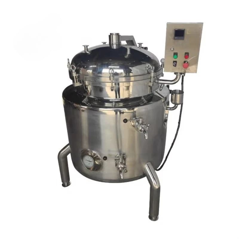 Pentola per cottura a vapore personalizzata Acciaio inossidabile per uso alimentare Ss316 300L Bollitore da cucina industriale elettrico/fornello a pressione a vapore