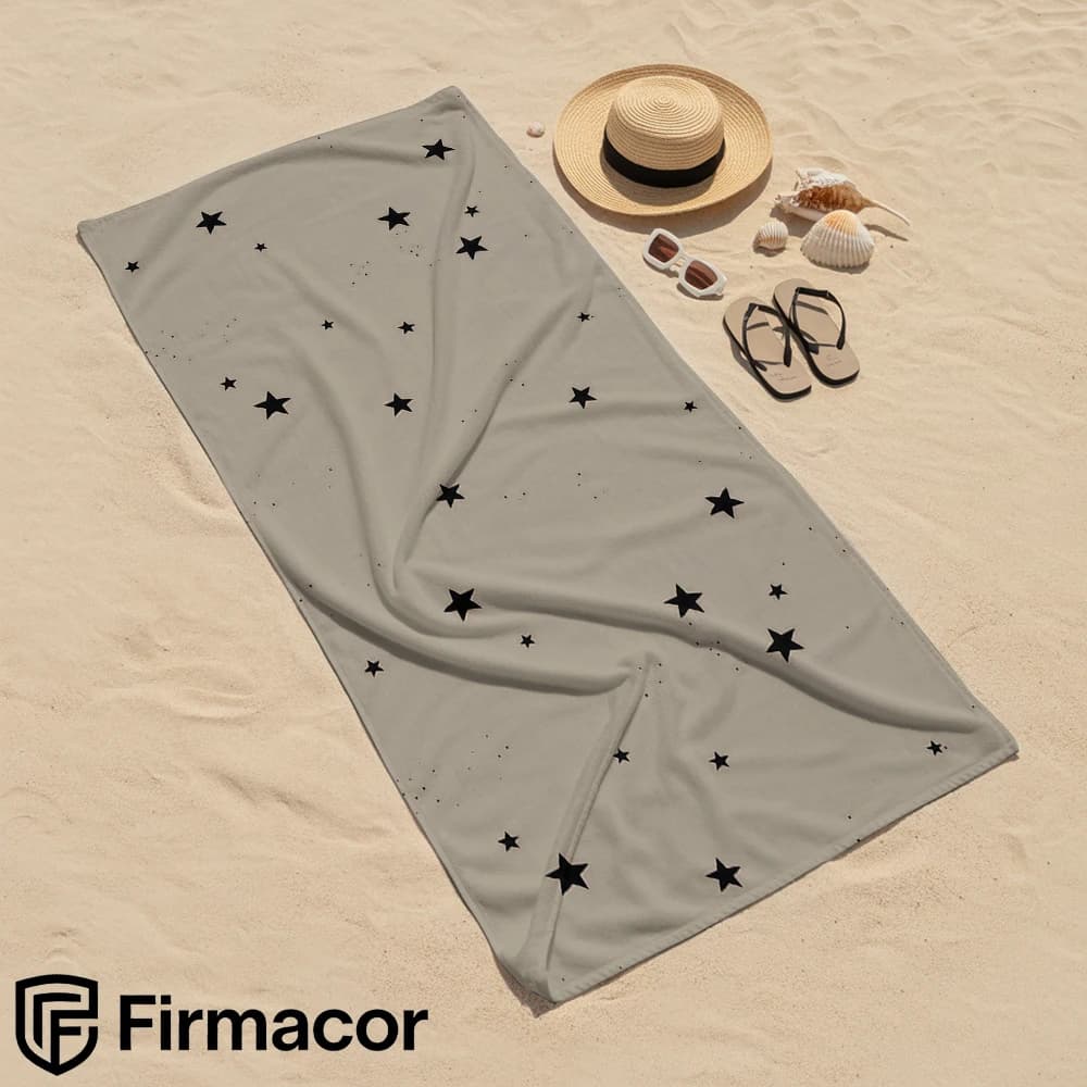 Minimal Black Star Cartoon Anime Beach Towel Microfiber Quick Dry Super Absorbent Soft Bath Towel for Kids Adults Travel