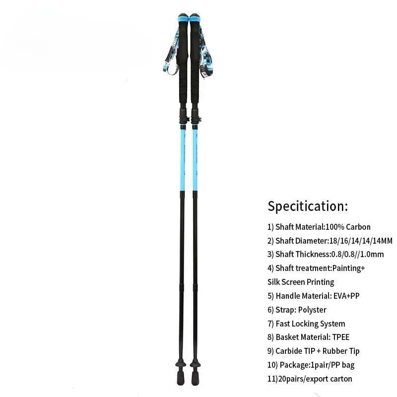 Poles Outdoor Products Camping Climbing Equipment Retractable Aluminum Alloy Ultra-light Walking Trekking