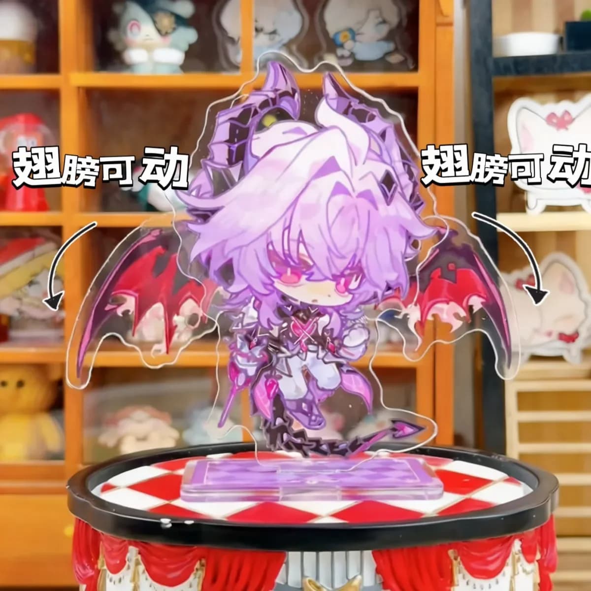 Genshin Impact Mini Durin Anime Figure Cartoon Mini Acrylic Standing Sign Ornament Xmas Gift Halloween keychain pendant