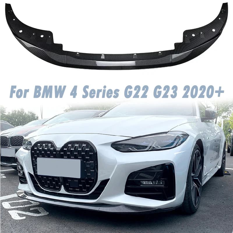 Auto Paraurti Anteriore Labbro per BMW Serie 4 G22 G23 425i 430i 2020+ MP Stile Diffusore Splitter Spoiler Accessori Auto Aftermarket