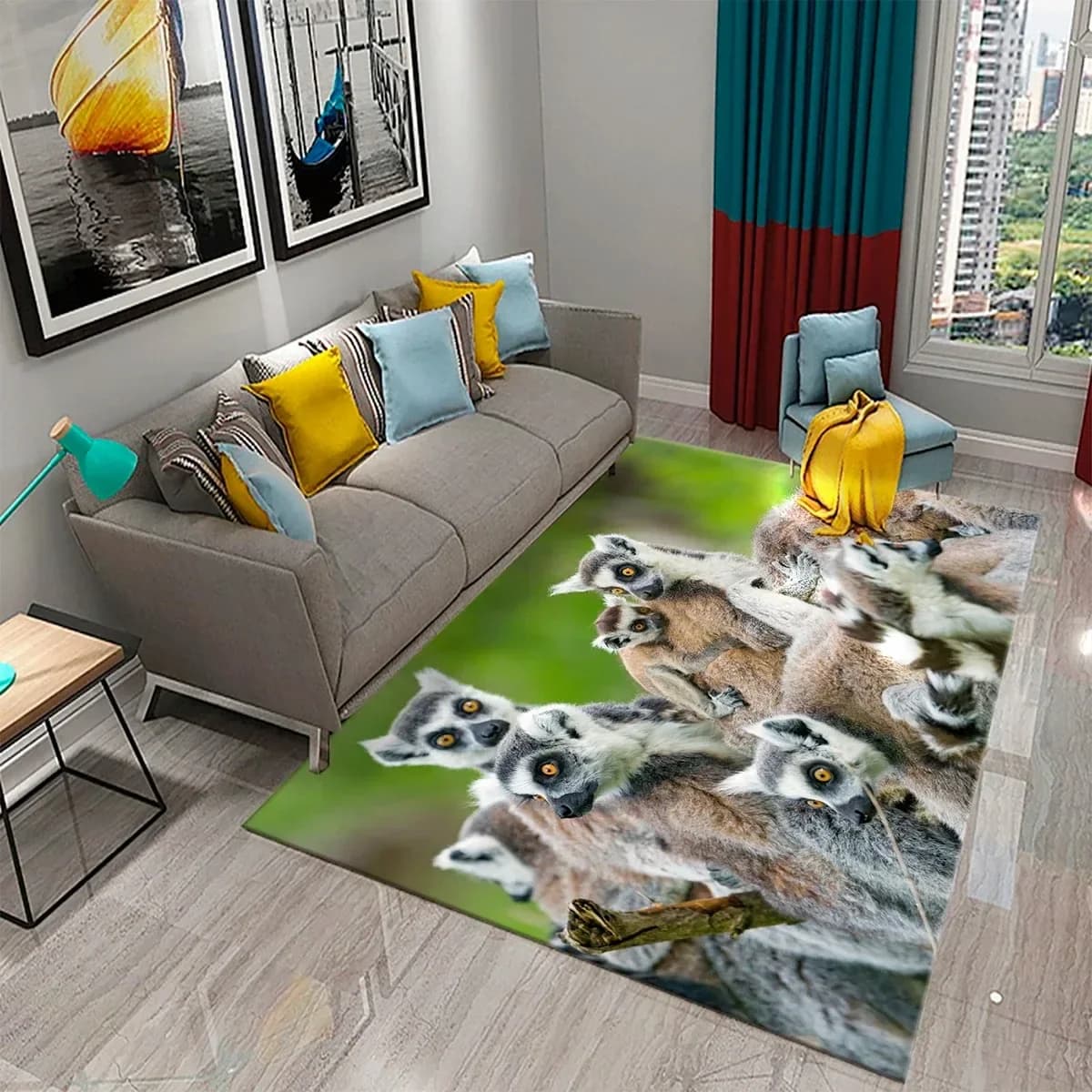 Zebra carpet animal carpet white and black stripes Rectangular mats for wild animals for adult yoga mats Decorating mat for living room