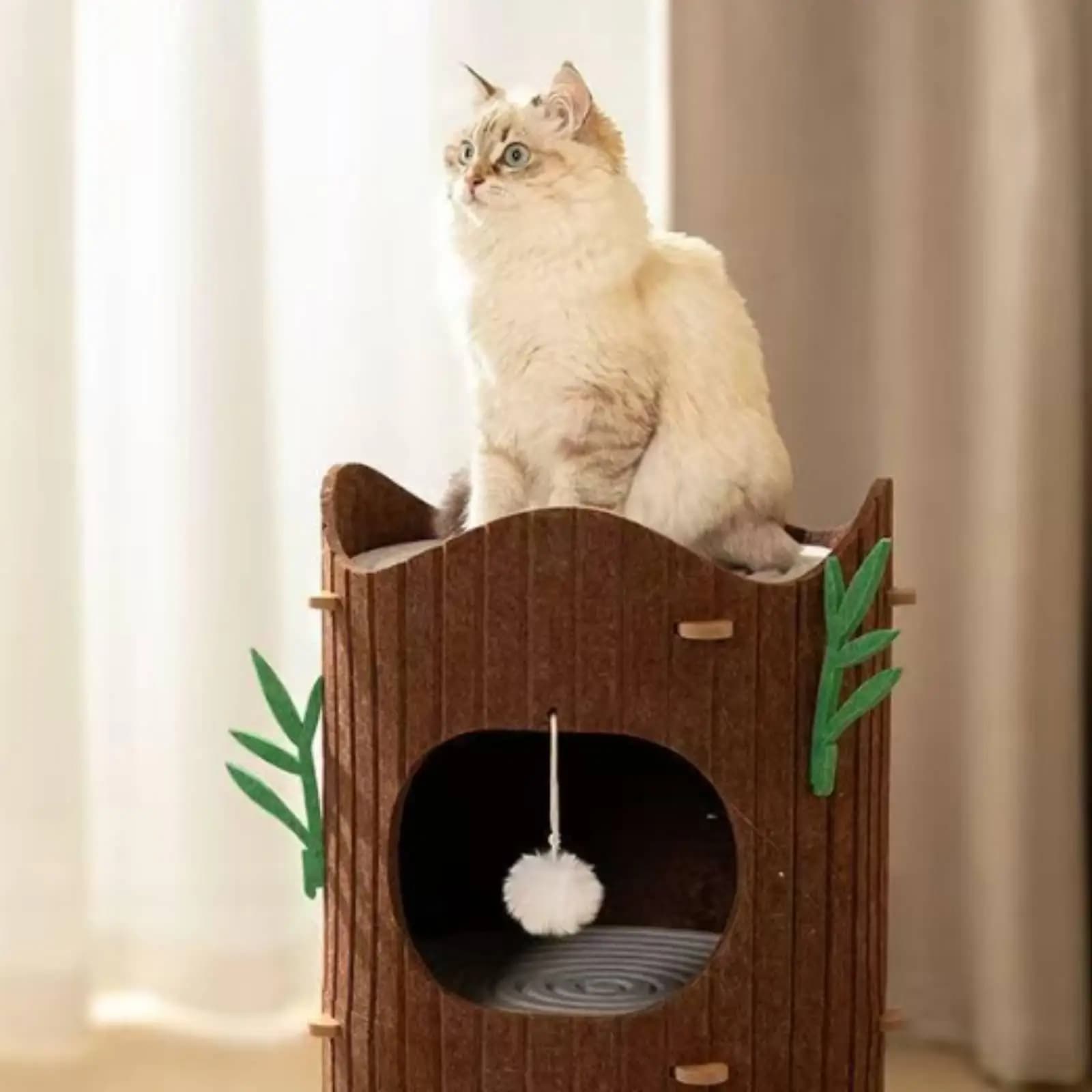 Felt Cat Climbing Climber All-in-Single Multi-Level Cat Tree Scratch-Friendly