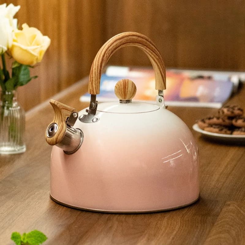 North American Stainless Steel Kettle Whistling Tea Kettle Thickened Large Capacity Stovetop Kettle for Gas Electric Ceramic Hob