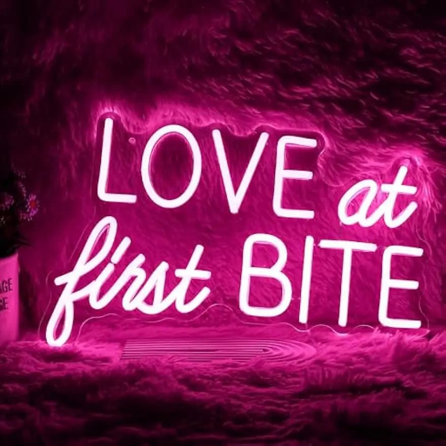 Insegna al Neon 'Amore a Prima Vista' con LED Dimmerabile USB per Bar, Angolo Gioco, Camera da Letto, Hotel, Decorazione Murale per Feste