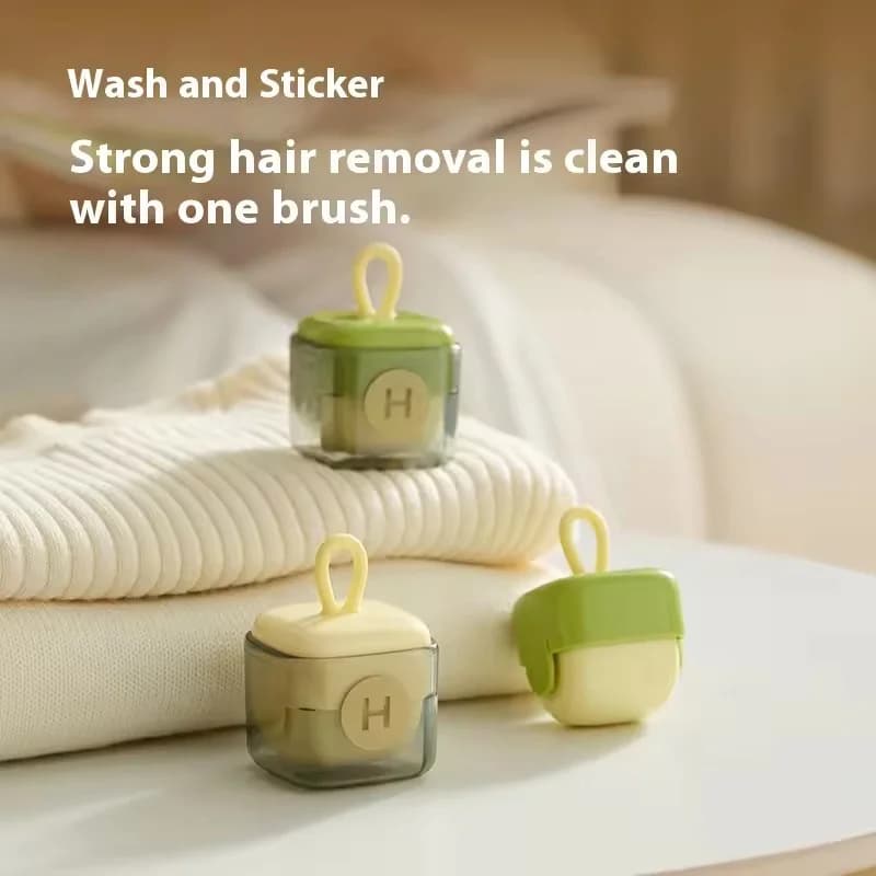 Washable & Portable Stylish Lint Roller - Pet Hair Remover for Clothes, Sofas, Beds | Ideal for Cat Owners Furniture Cleaning