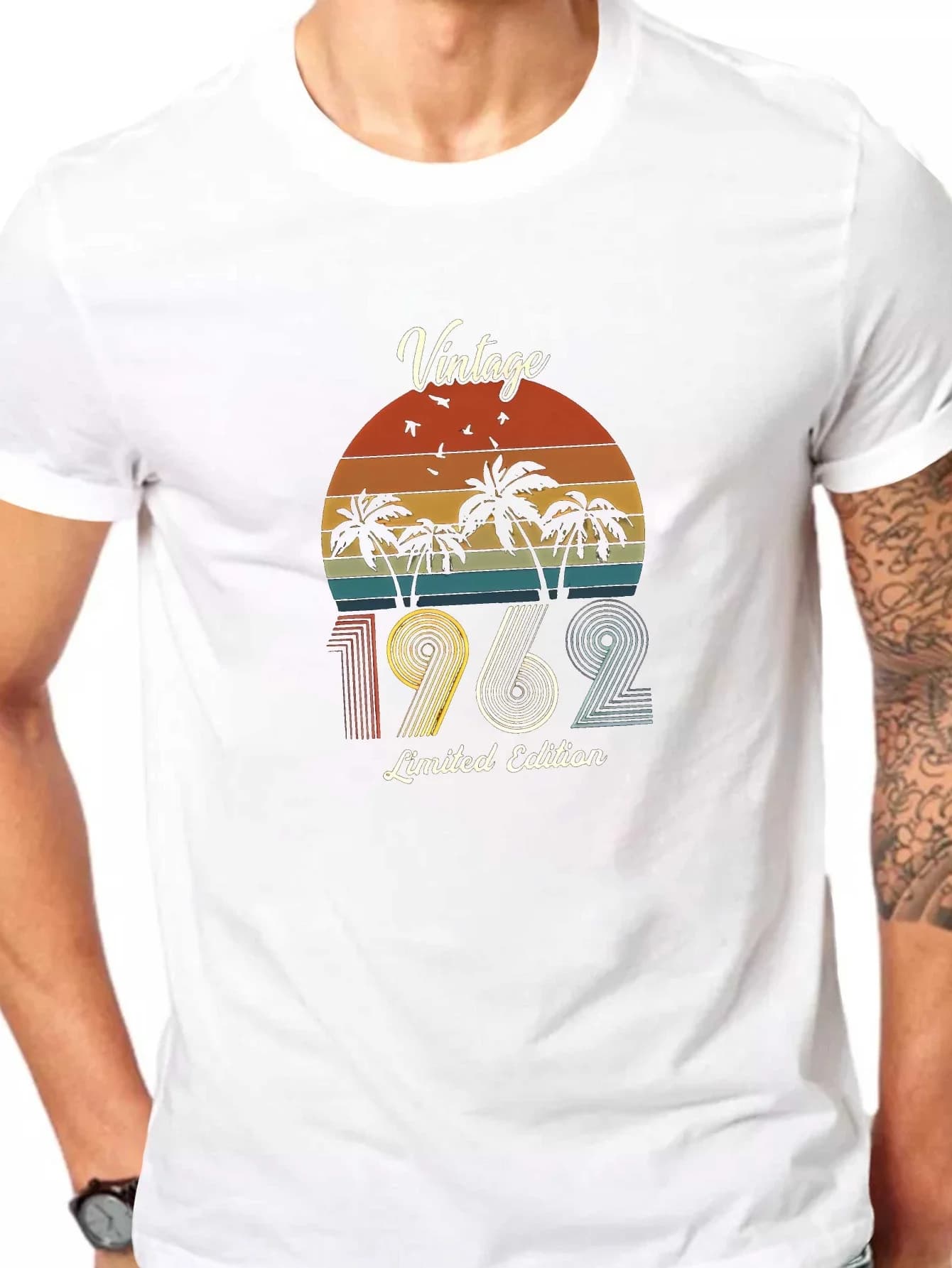 Men's Summer T-shirt with Short Sleeves Limited Edition Retro 1962
