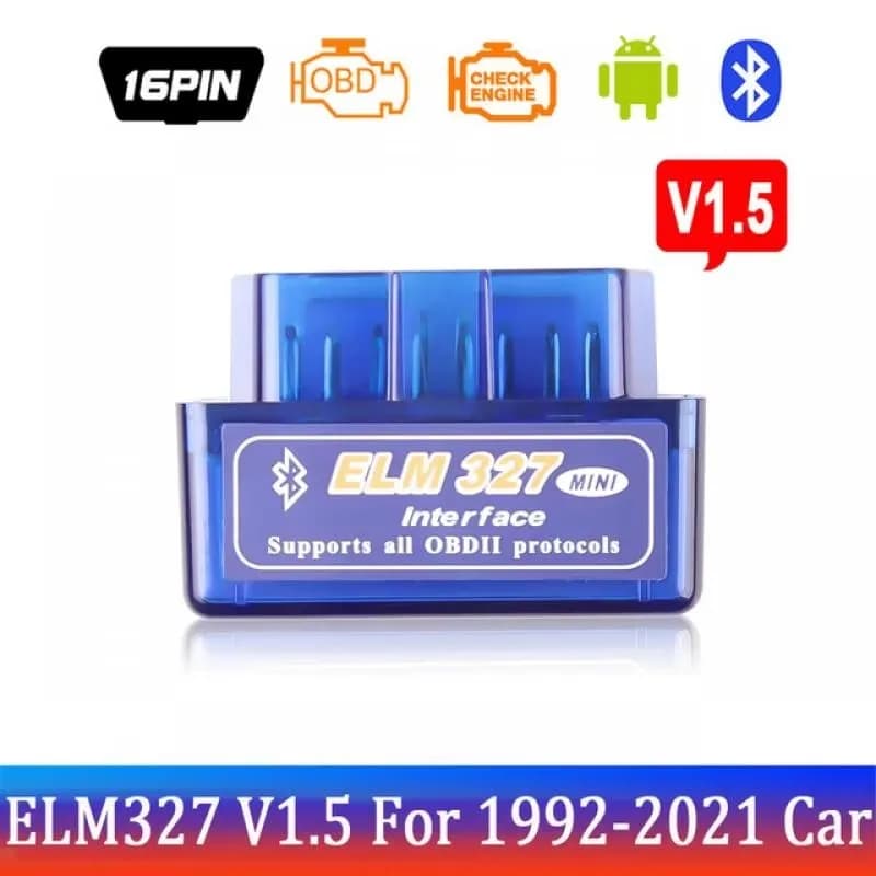 Automobili Bluetooth ELM327 Auto V1.5 V2.1 OBD2 Scanner Lettore di codici Strumento Strumento diagnostico per auto MINI Inter Face Check Engine V1.5