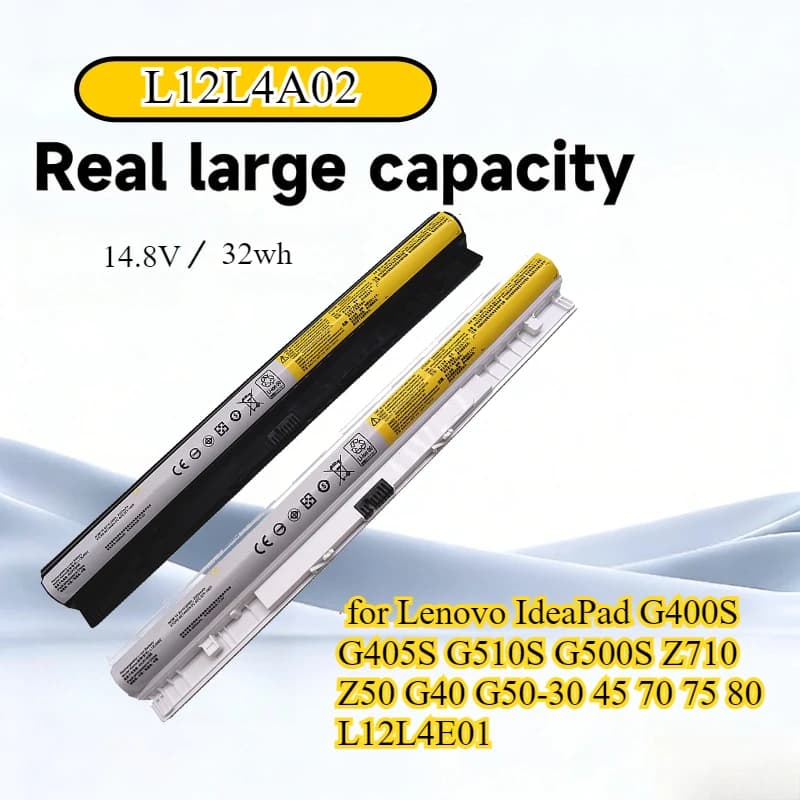 L12L4A02 Batteria del computer portatile 14.4V 32Wh per Lenovo IdeaPad G400S G405S G510S G500S Z710 Z50 G40 G50-30 45 70 75 80 L12L4E01