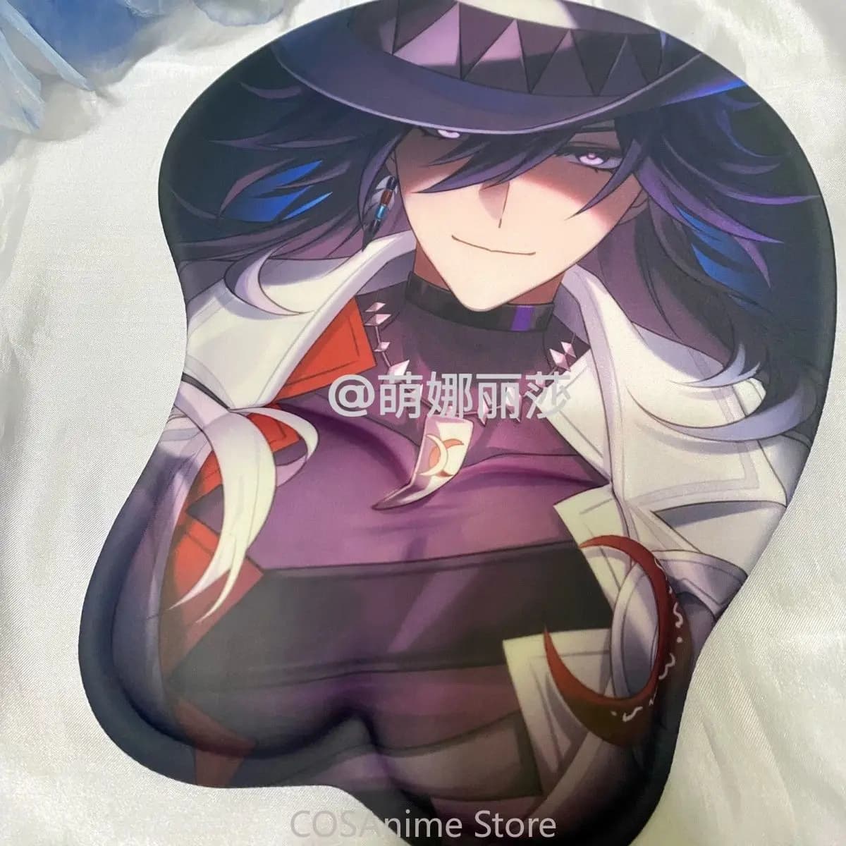 La Mancha Ashveil Honkai: Star Rail Anime Game Tappetino per mouse 3D in morbido gel di silice con poggiapolsi, tastiera, cosplay, tappetino da scrivania, regalo