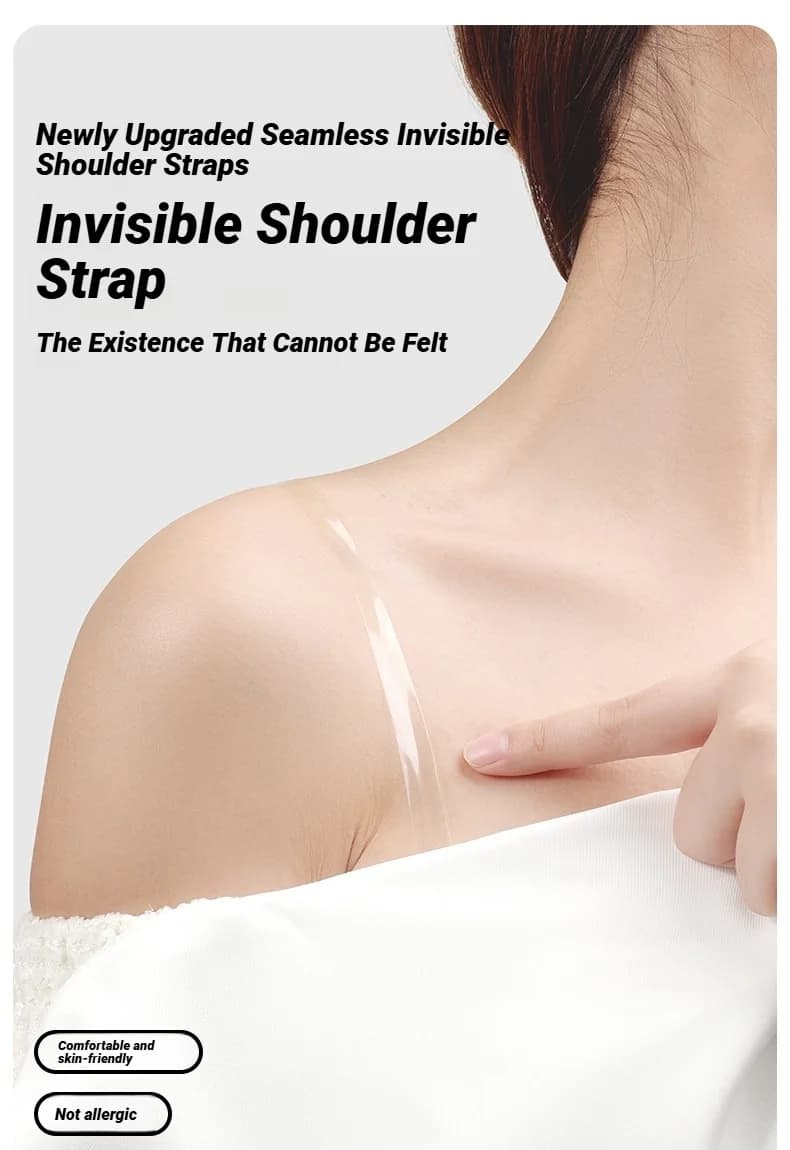 Cinghie per biancheria intima invisibili satinate trasparenti da donna/ Tracolla per reggiseno senza cuciture antiscivolo regolabile/Ambiente