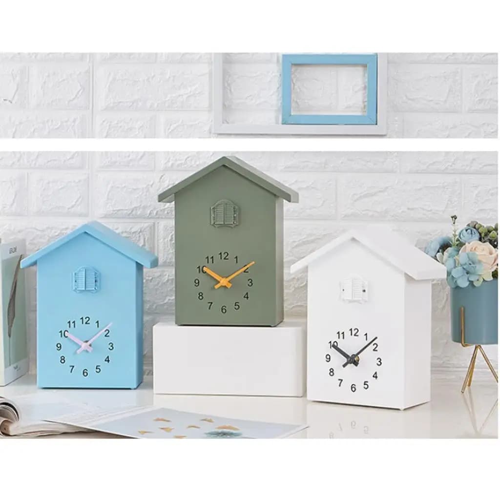 Orologio da parete Cuckoo Cuckoo Telling Time House Shape f/Cucina Soggiorno