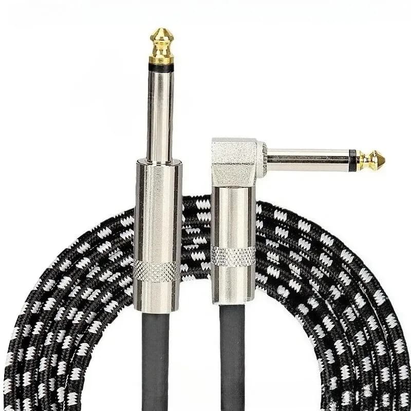 Cavi Audio TRS da 0,5/1/3,5M con Connettore da 1/4 di Pollice (6,5mm), Cavo Audio con Riduzione del Rumore per Bassi, Batteria Elettronica, Amplificatore, Chitarra Elettrica