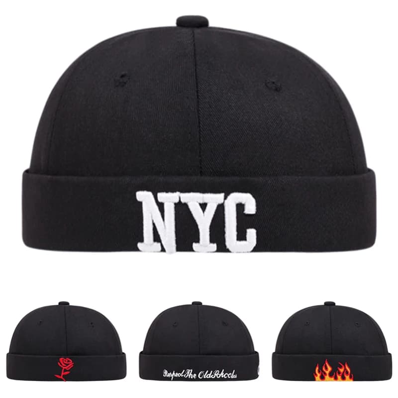 2026 Fashion New Landlord Hat Flame Rose Letter Embroidered Guapi Hat Outdoor Daily Leisure Decorative Hat Unisex Borderless Hat