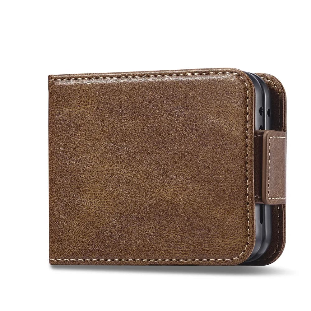 Wallet Phone Case with Credit Card Holder with RFID Lock for Samsung Galaxy Z Flip 7 6 5 4 3 Flip7 Flip6 Flip5 Flip4 Flip3 5G