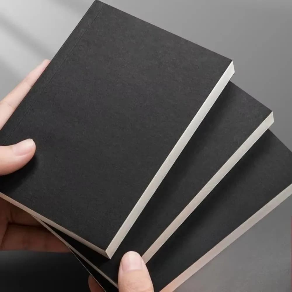 New Pocket A6 Notebook Thickened 256 Pages 128 Sheets Small Notepad Kraft Paper Cover Inner Pages Note Book
