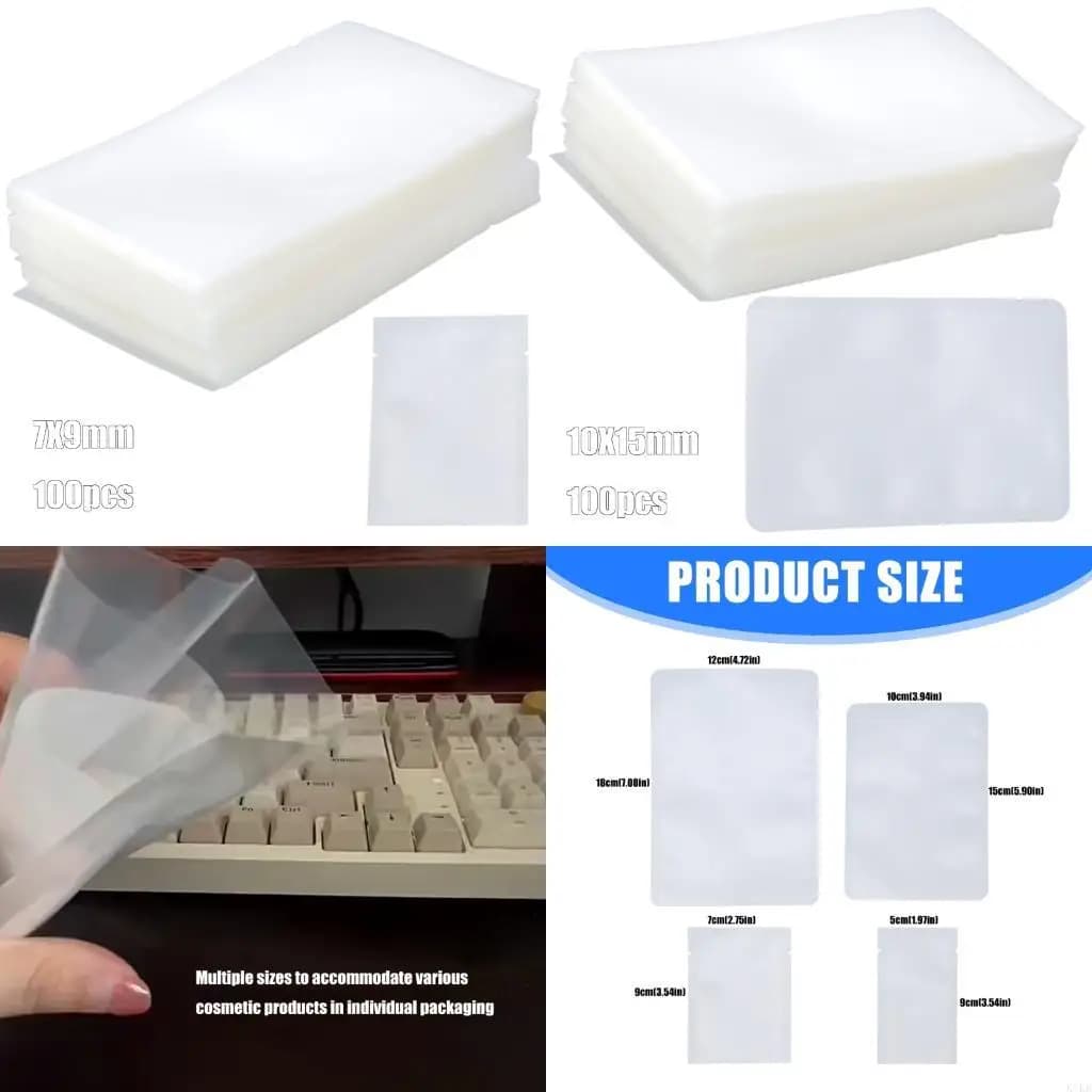 100 sacchetti cosmetici opachi multiuso per creme, liquidi, design a tenuta stagna