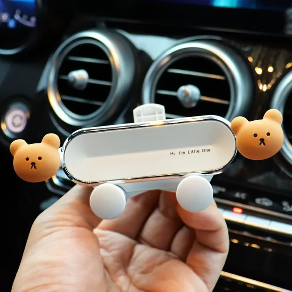 Cute Car Mobile Phone staffa Cartoon Car Air Outlet Clip Mount navigazione per telefono cellulare supporto fisso supporto per staffa supporto per auto