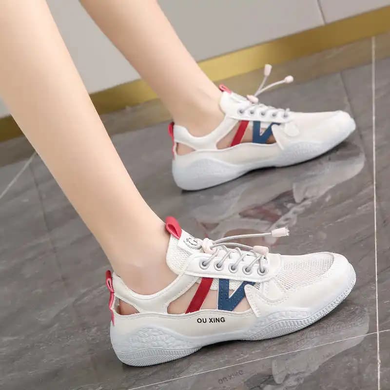 Women's legitimate summer sneakers Women's purple women's shoes in women's luxury design fabric Summer women's sports Popular items