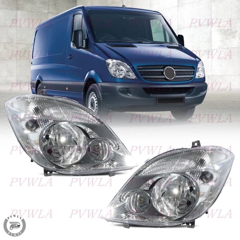 Front Bumper DRL HeadLights For Mercedes-Benz Sprinter W906 2006 2007 2008 2009 2010 2011 2012 2013 Head Lamp Car Accessories