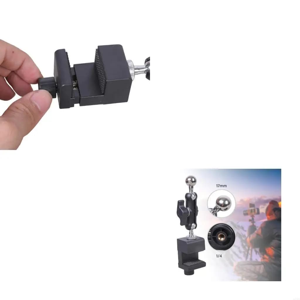 Morsetto con impugnatura regolabile da 48 mm per carichi pesanti per tablet treppiede per fotocamera Luci testa da 17 mm