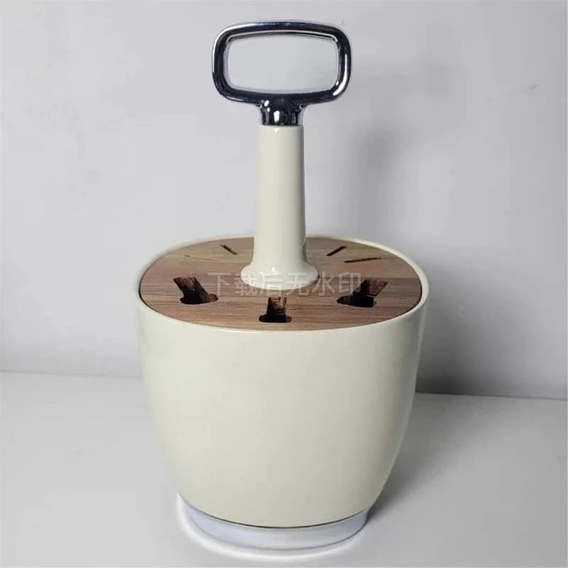 Retro Western Style Cutlery Organizer Box Minimalist Kitchen Storage Rack for Knife Fork Spoon