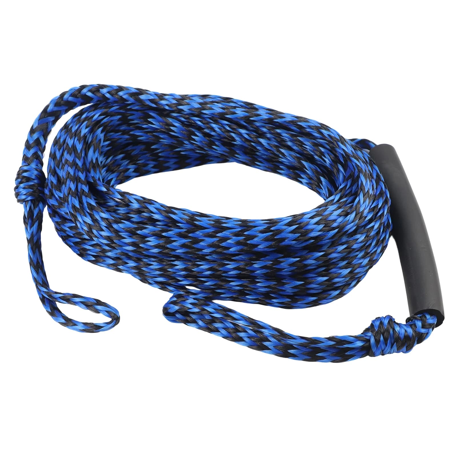 60ft Marine Tow Rope for Tubing 3K Strength for Up to 3 Riders Floating Handle to Prevent Propeller Entanglement