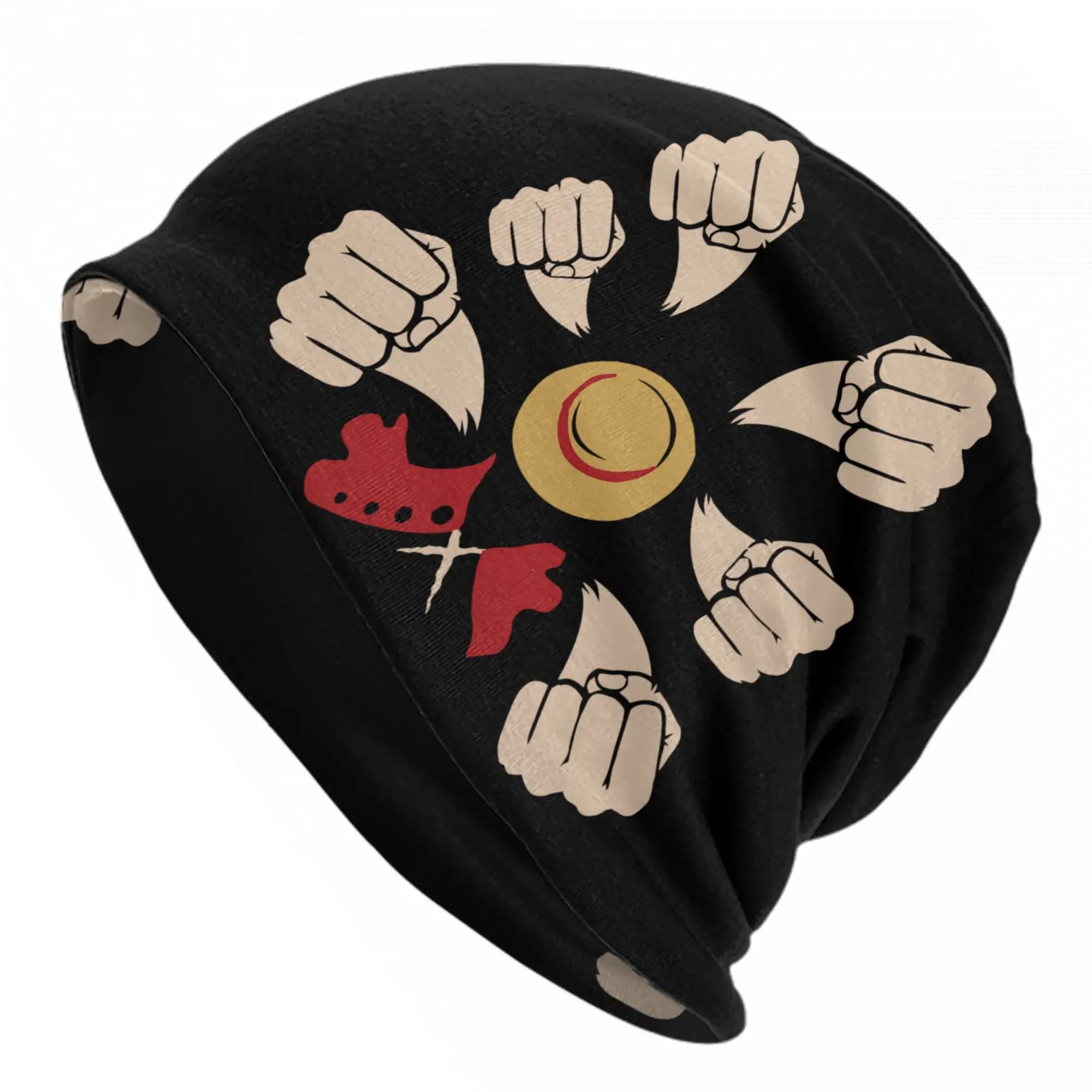 Cappelli One Piece Gomu Gomu Punch, Berretti Invernali da Sci, Cappelli Unisex Primaverili, Copricapo