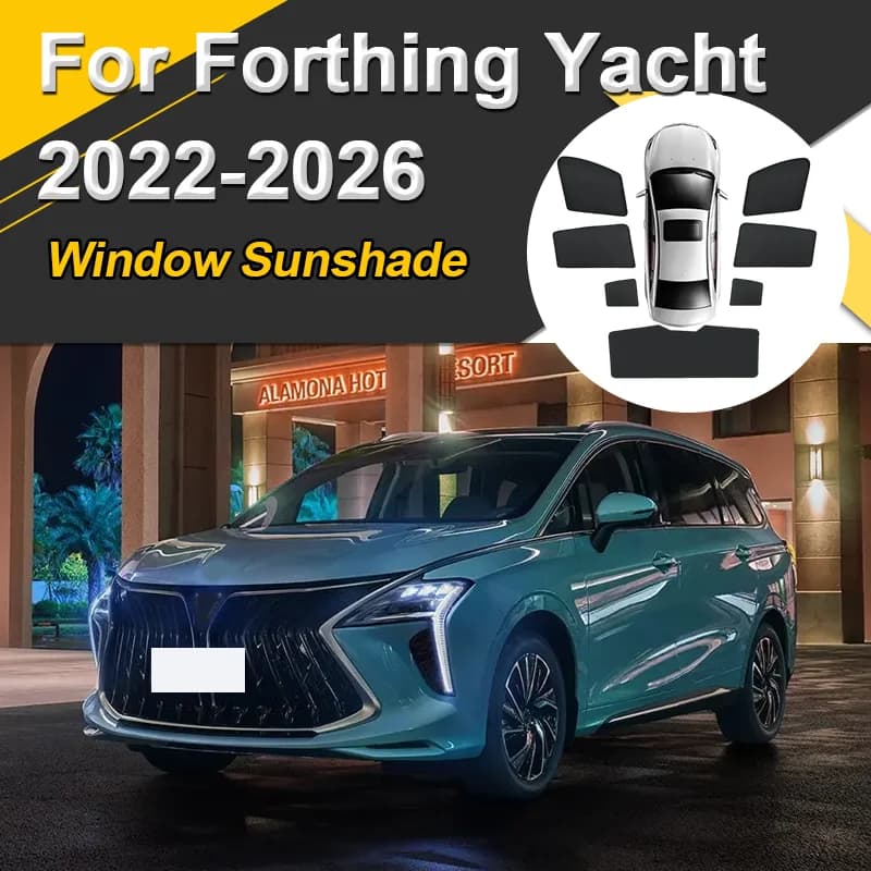 Auto Tende Da Sole Per Il Yacht Forthing DFSK Forthing 4 U-Tour 2022-2026 Parasole Magnetico Isolamento termico Visiera Maglia Accessori Auto