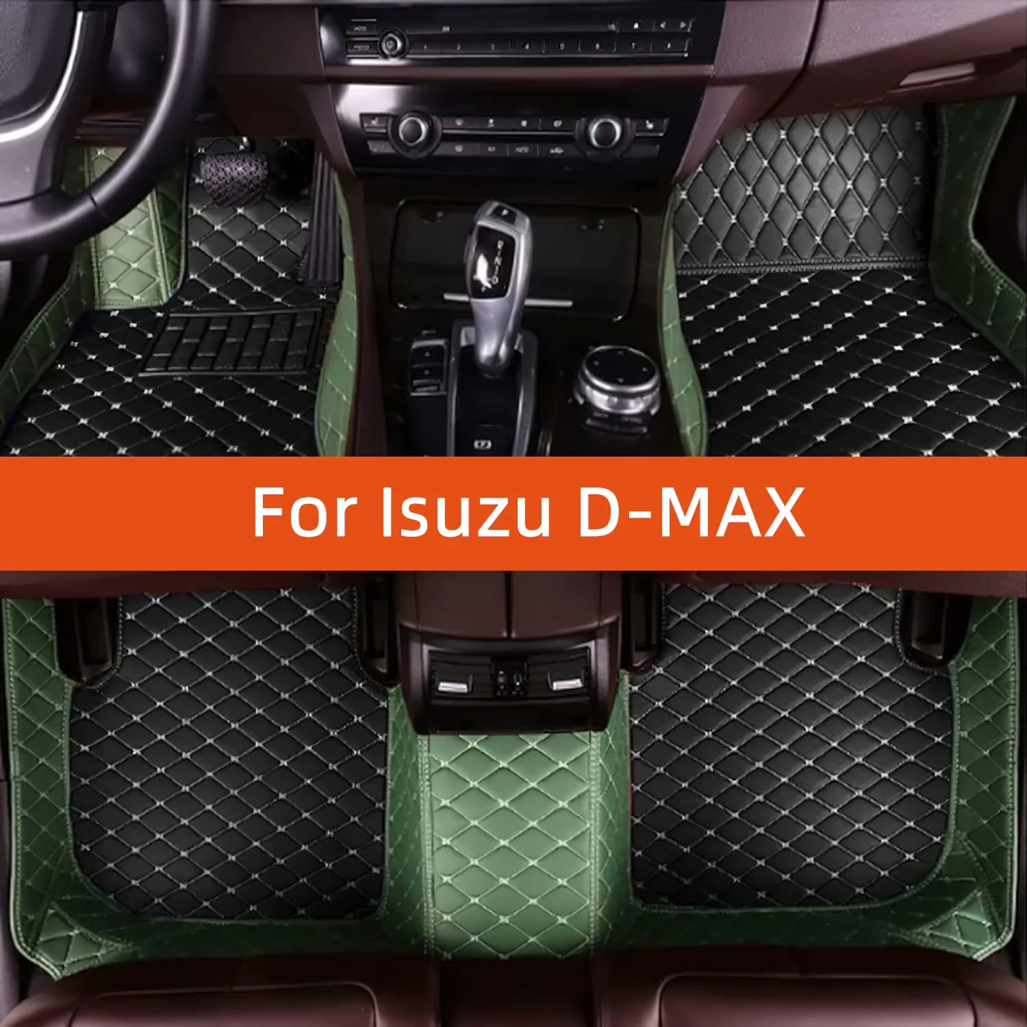 Tappetino per auto in pelle personalizzato per Isuzu D-MAX 2021 2022 2023 2024 2025 2026 2027 Tappetino per auto Accessori interni