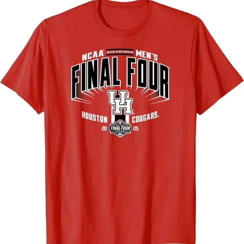 Men's basketball shirt Houston Cougars Final Four 2025 intense red