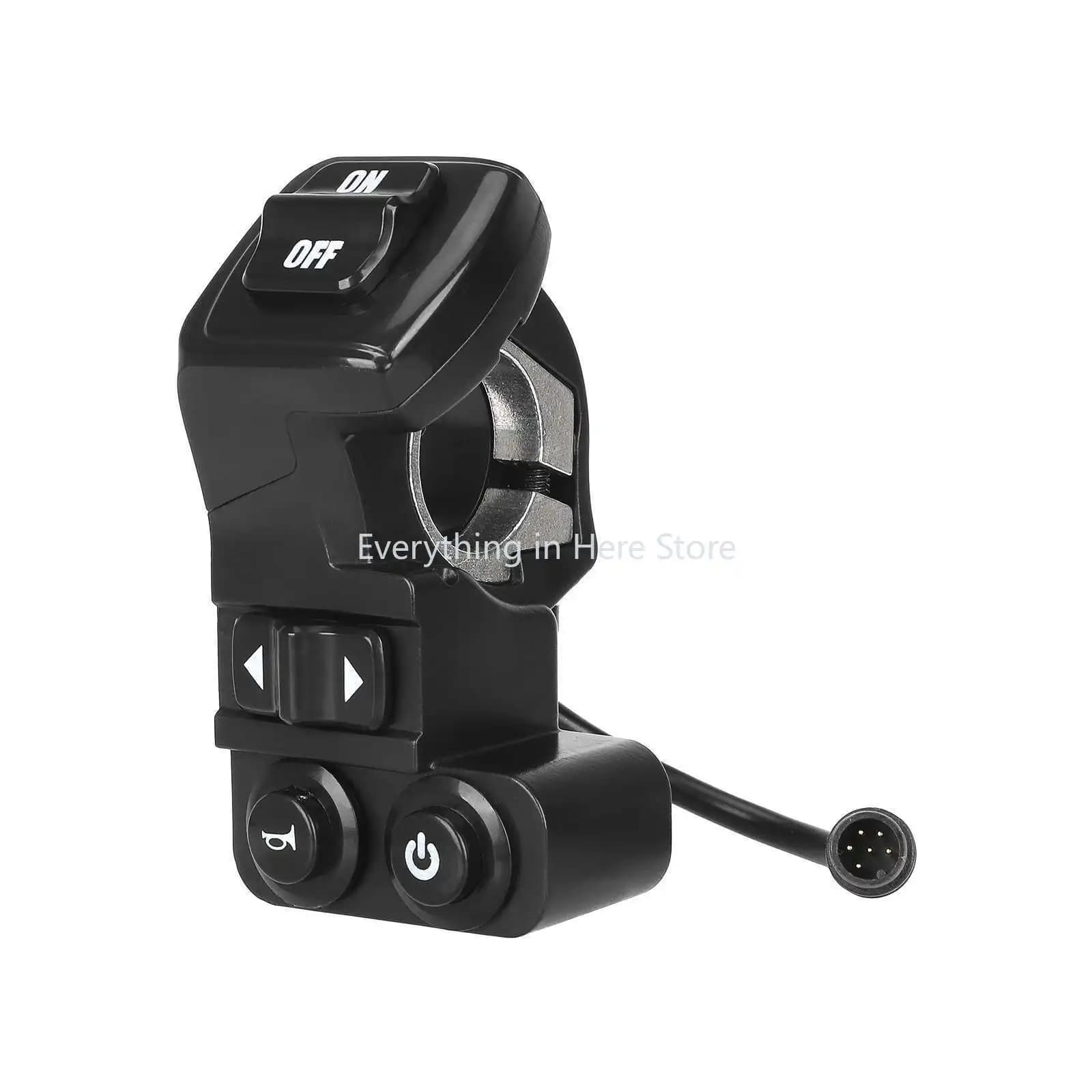 6Pin Scooter Interruttore Impermeabile Scooter Elettrico Pulsante clacson Chiave Scooter Parte di Ricambio per Kukirin G2Pro G2ProDB G2Max