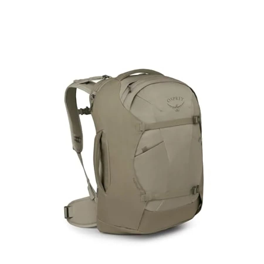 Travel Backpack Farpoint 40L for Men, Laptop Pocket Transport Bag, Toeletta, Sawdust Color, Lightweight and Resistant