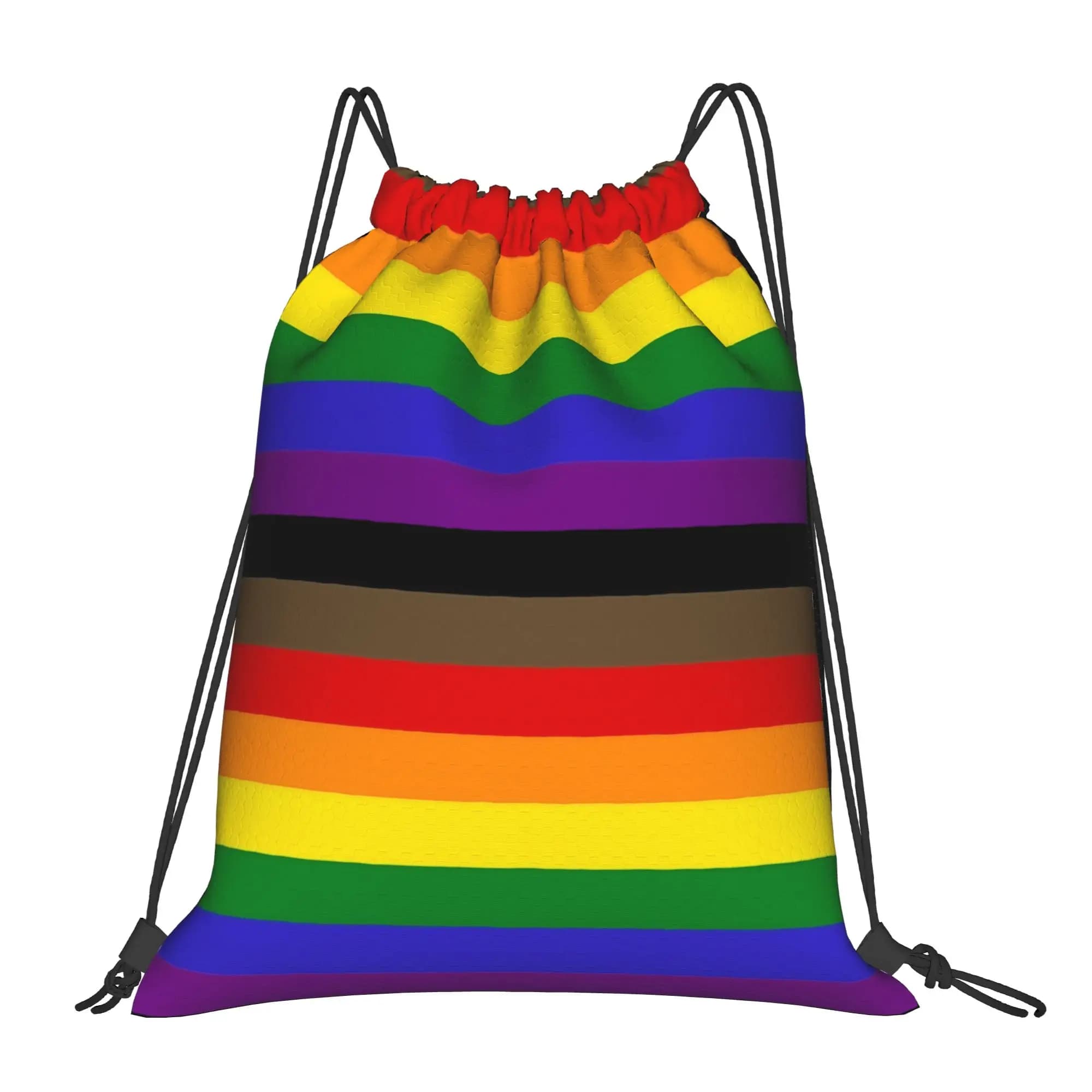 Phily QPOC Pride Zaino con coulisse sportivo da palestra, sacca impermeabile LGBT Yaoi Boy Love per l'allenamento