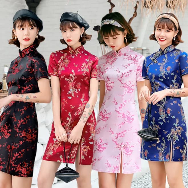 2026 New Cheongsam Short Daily Banquet Skirt New Spring and Summer Improved Chinese Style
