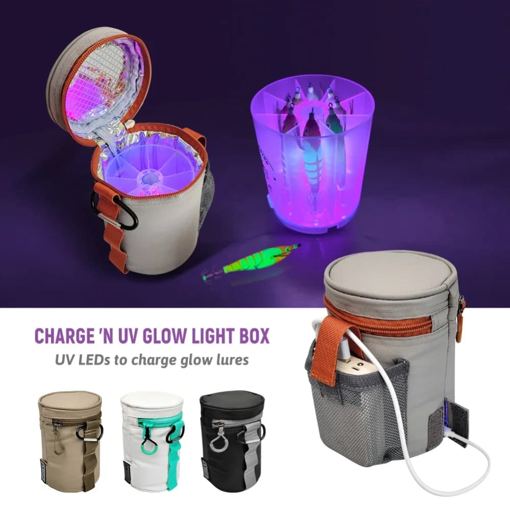 New LED accumulator with jig filling light for UV squid for squid baits Sea fishing accessories Sea fishing light loader Supplies for fishing