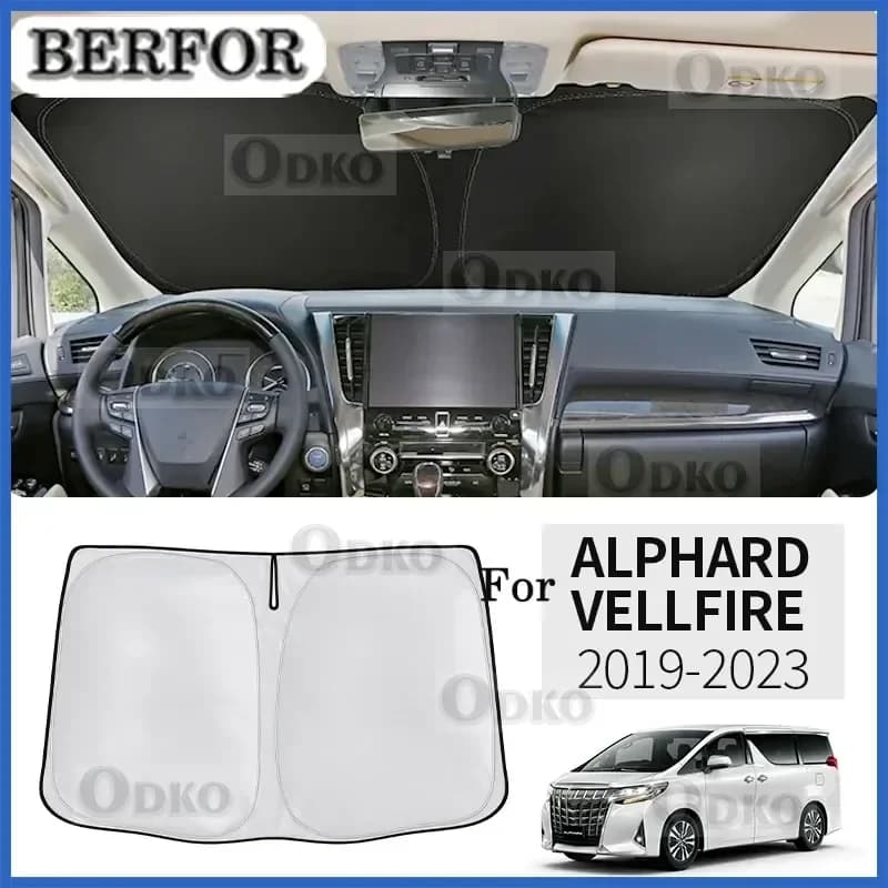 Per Toyota Alphard 30 AH30 Vellfire 2015-2023 Nano-Isoltat Parabrezza Parasole Finestra Anteriore Parasole Visiera Accessori Interni
