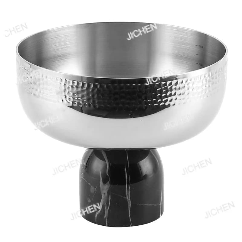 Nuovo piatto rotondo in marmo cinese con base, ornamento per frutta, ideale per reception, ufficio vendite, hall di hotel, snack, frutta secca, gioielli
