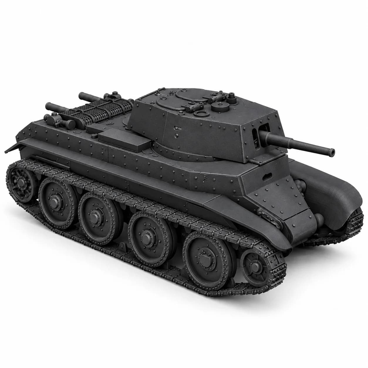 SSMODEL 1/72/ 1/100 1/144 1/200 Multi-Scale BT-7E Soviet experimental light tank Resin Model Kit TSS0162