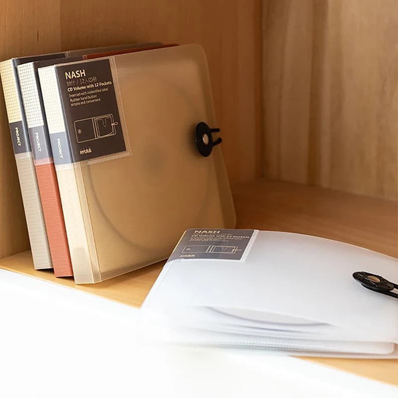 New-1PC Plastic Disc CD Case DVD Holder Wallet Storage Bag Organizer Cover Bag Box CD DVD Album Box Cases With Buckle