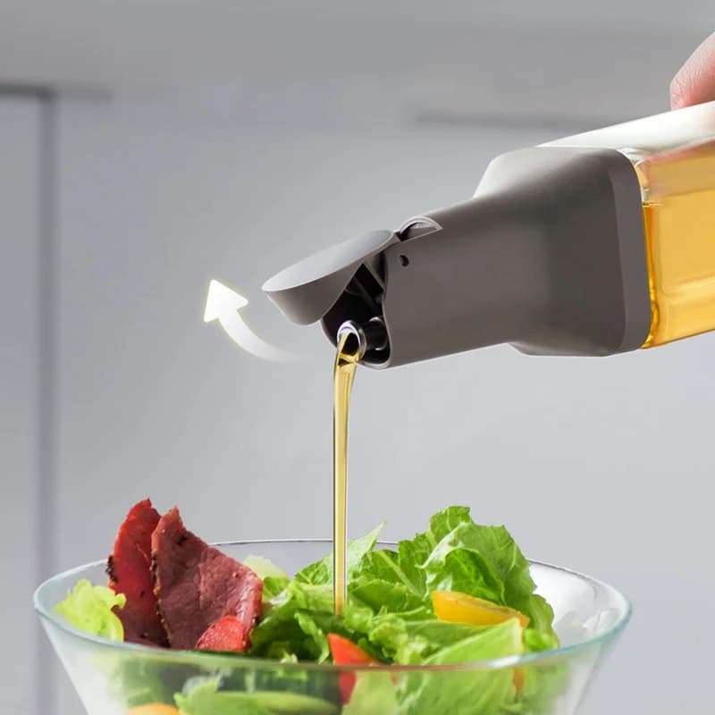 1PC 500ml Piazza Pentola di Olio di Oliva Bottiglia Dispenser di Olio Per La Cucina Auto Flip Aceto Dispenser A Tenuta Salsa di Soia Bottiglia Dispenser