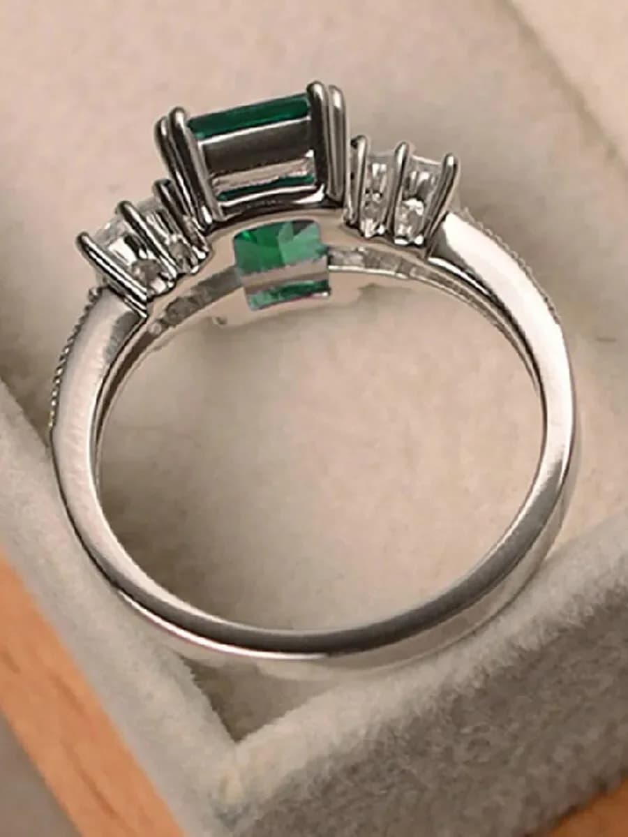 Elegant Cubic Zirconia Ring For Women Engagement Wedding Anniversary Gift