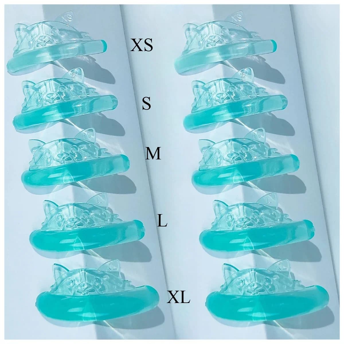 RUZOFO New 5 Paia Shape Fox Eyelashes In Silicone Lift Pad Eyelash Extension Perming Pad Lash Curler Rod Eyelash Makeup Tool