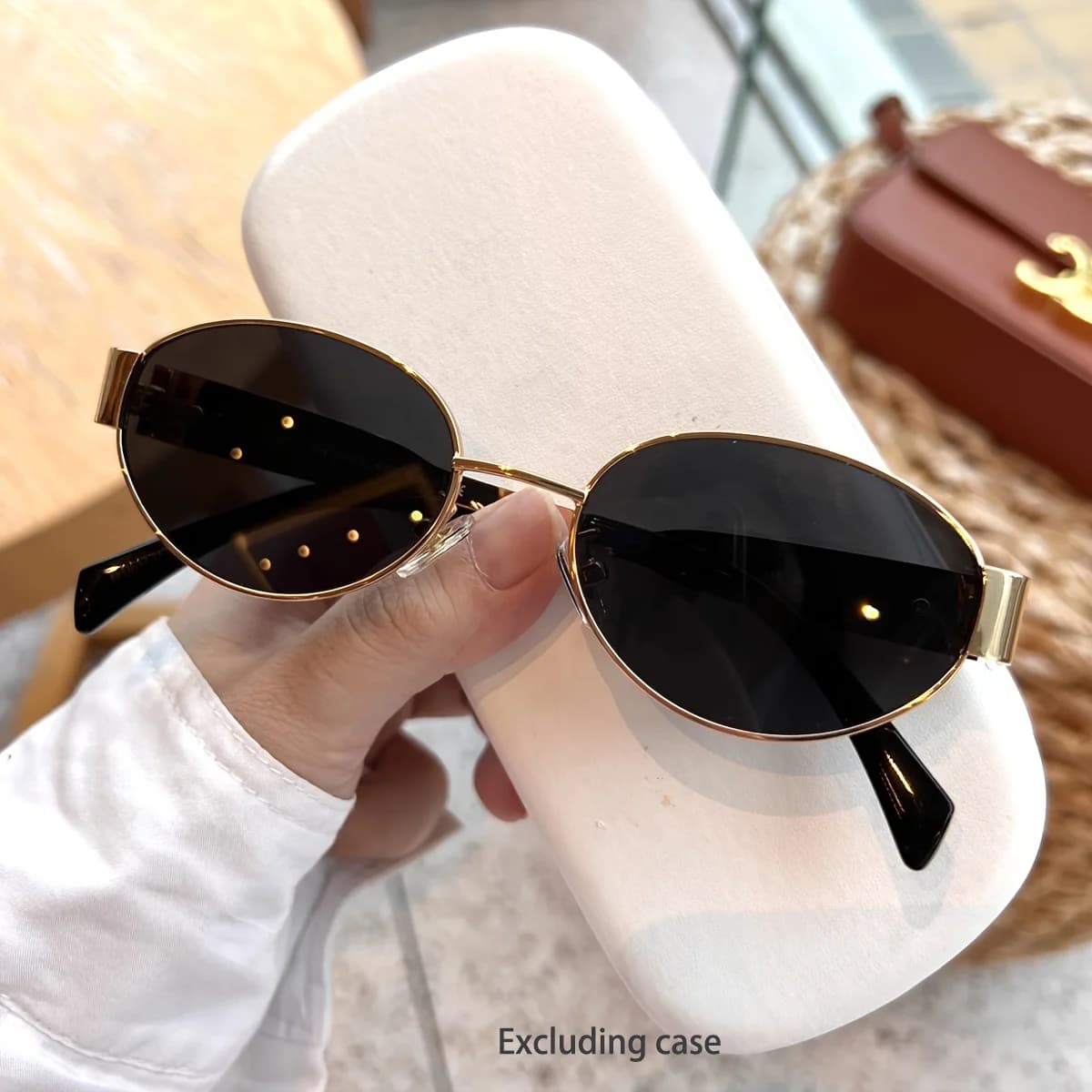Nuovi Occhiali da Sole Ovali in Metallo alla Moda per Uomo e Donna, Occhiali da Sole Trendy da Viaggio, Montature Classiche, Protezione UV400, Gafas De Sol