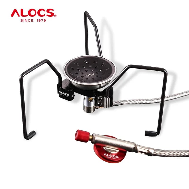 ALOCS CS-G18 Compact Foldable Portable 3200W Camping Mini Pocket Gas Stove Propane Burner Cookware for Outdoor Backpacking