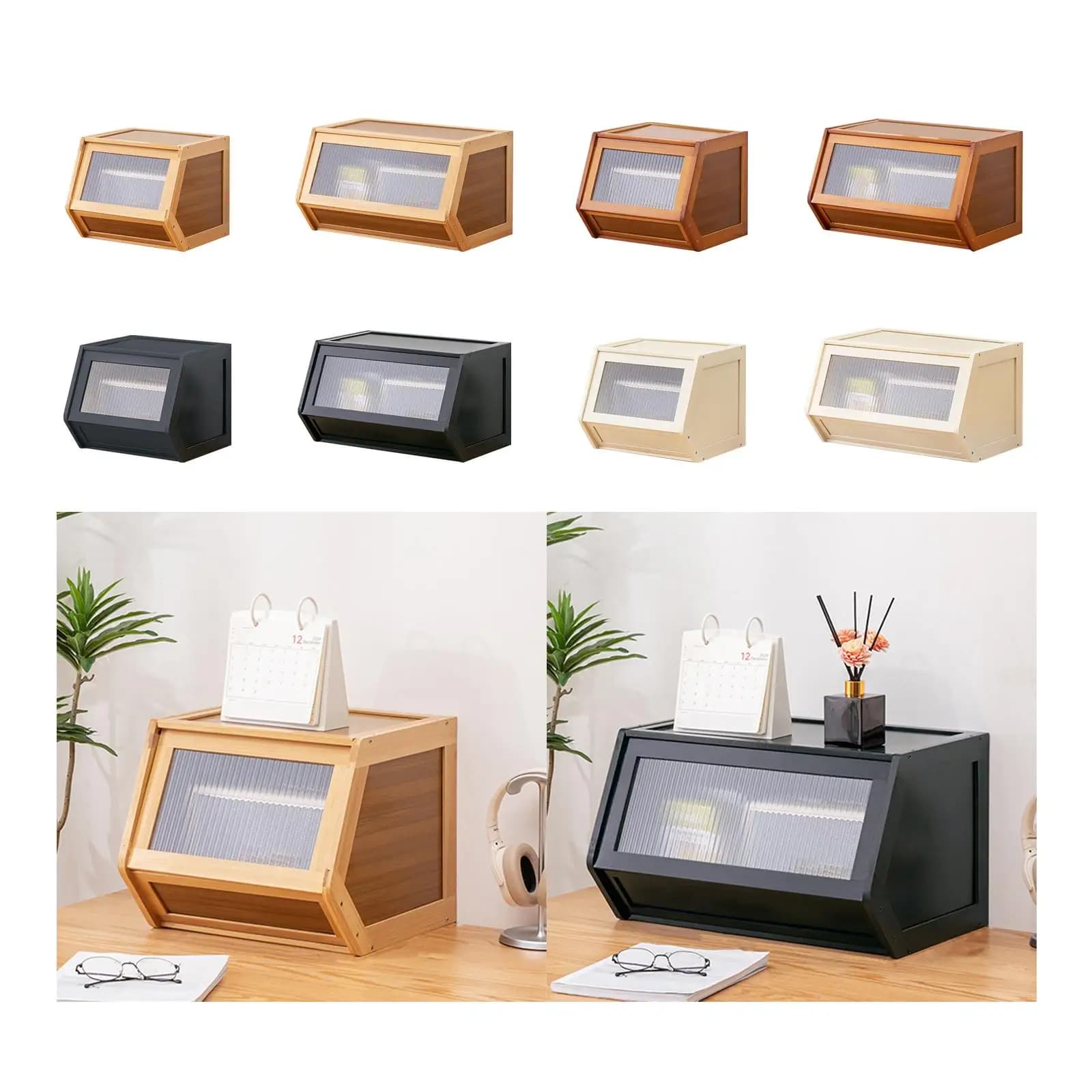 Desktop Organizer Cabinet Elegant Practical Stackable Household Solution for Office Supplies Spice Kids Toys Snack Bathroom