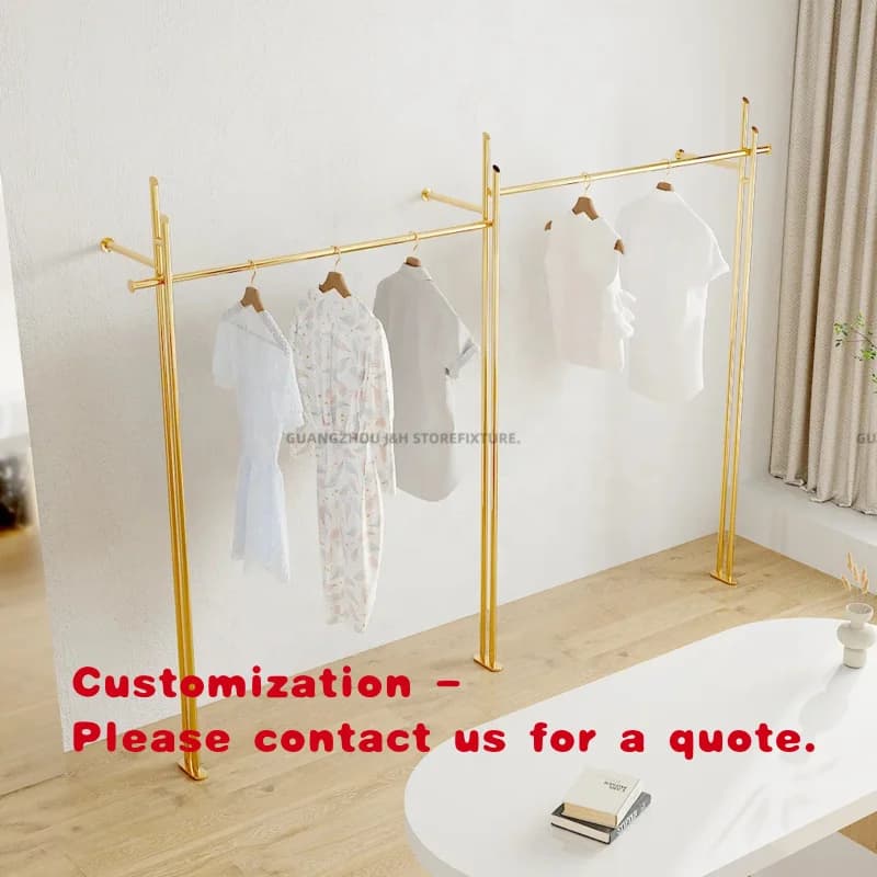 Set di Espositori da Parete per Boutique, Stand Appendiabiti, Accessori per Esposizione, Rastrelliere per Vestiti